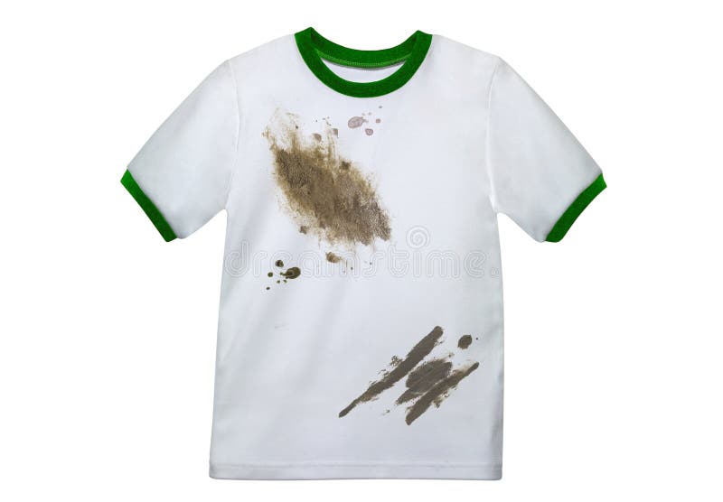 White Dirty Clean Shirt Isolated Royalty Free Stock Photos Image