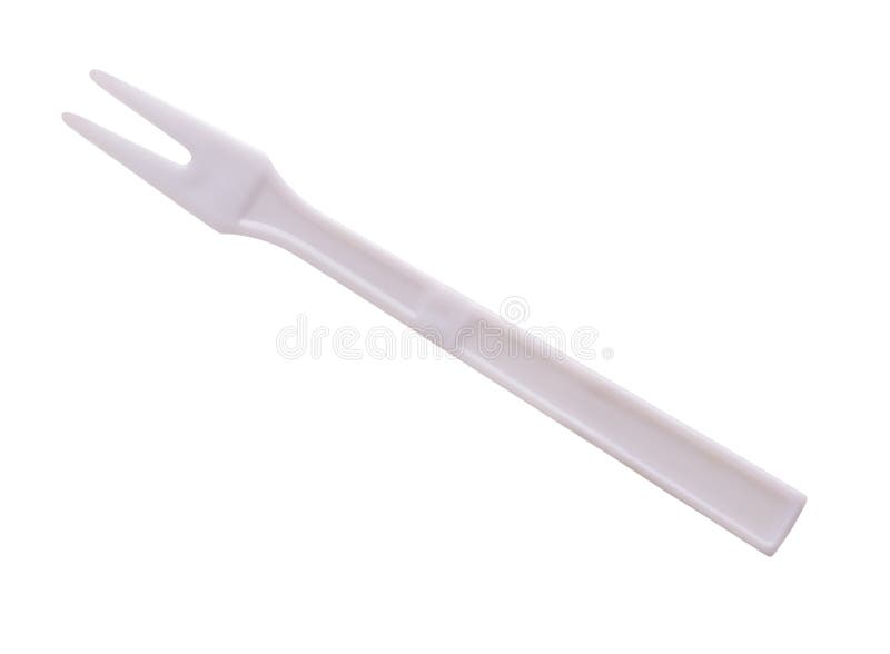 White Disposable Plastic Cocktail Fork Stock Image Image of disposable, design 213909263