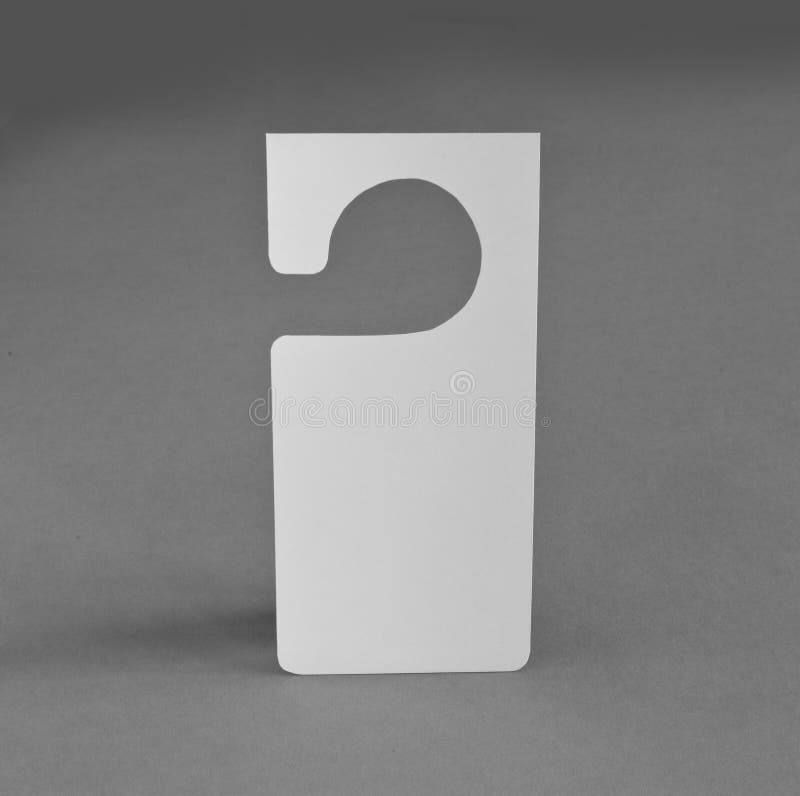 White Door Hanger stock photo. Image of design, clean 118346744