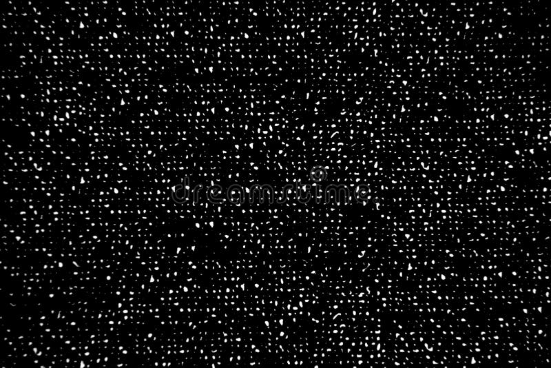 White Dot on Black Background for Abstract Background and Texture Stock