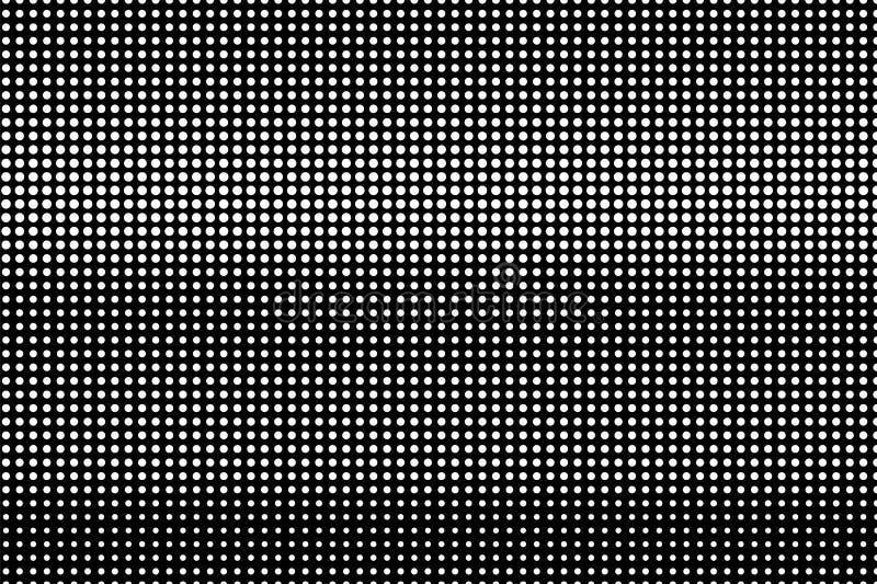 White Dots on Black Background. Frequent Grunge Halftone Vector Texture ...