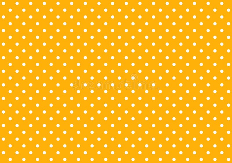 White Dots on Orange Background Stock Illustration Illustration of