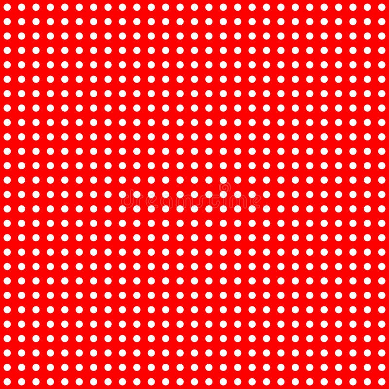 White Dots on Red Pattern stock illustration. Illustration of spot 61920259