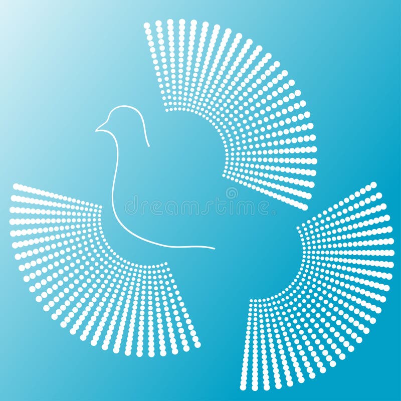 White dove royalty free illustration