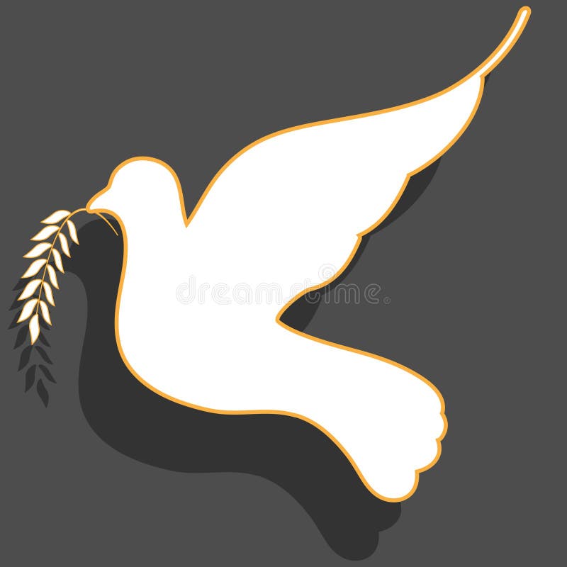 White dove stock illustration