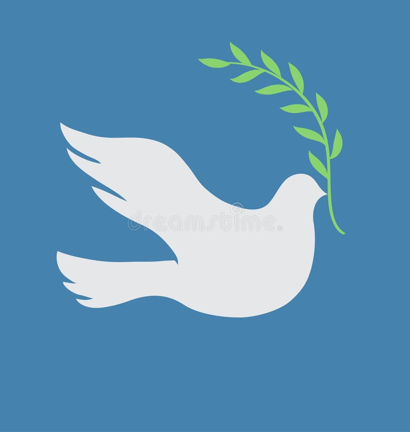 White dove royalty free illustration