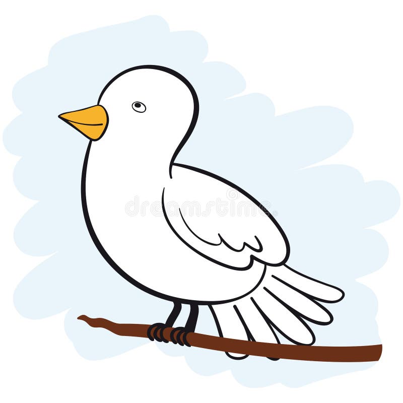 White Dove stock illustration