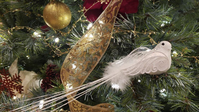 Details about   Silver Iridescent Glitter Ornate Bird Decoration Hanging Christmas Dove 