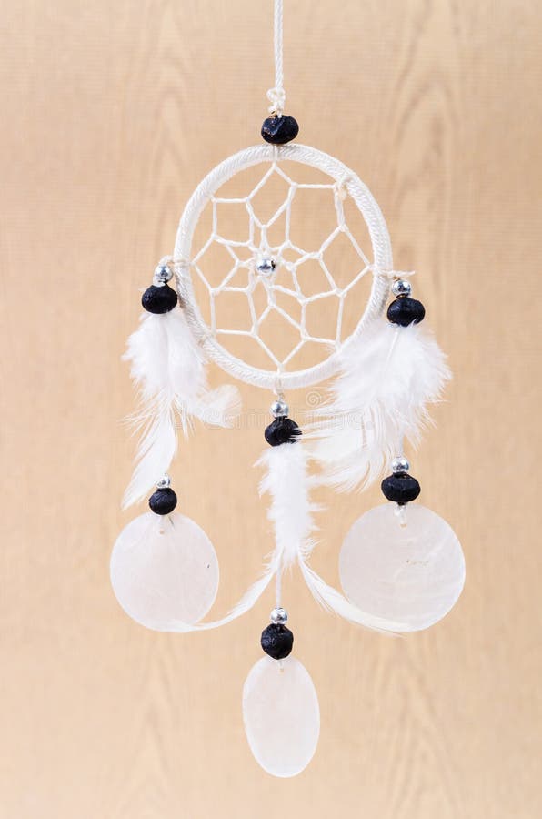 White dream catcher stock photo. Image of boho, feathers 100757396