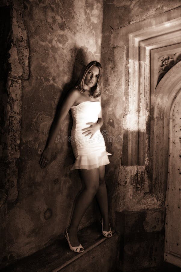 The White Dress in Sepia