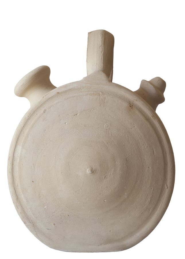 White Earthenware Botijo, Traditional Clay Pot Jug Stock Photo Image of spain, porous 272711224