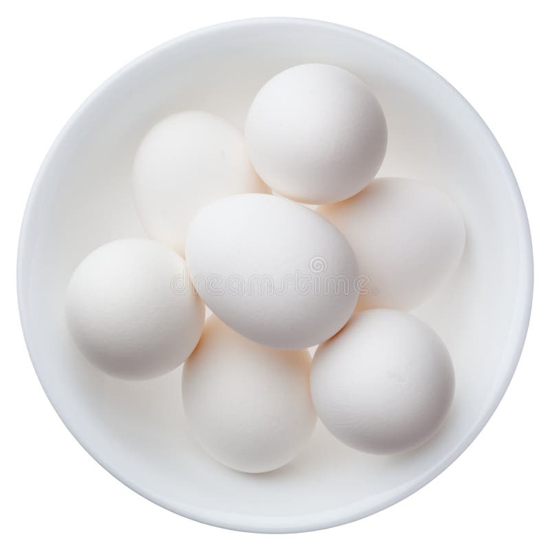 White Eggs in a Bowl Isolated on White Stock Photo Image of isolate, white 40524438