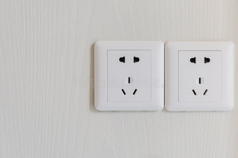 Electric Plugs with Light Switch Stock Image Image of plugs, switch