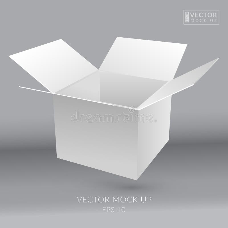 Download White Empty Box. Vector Mock Up Stock Vector ...