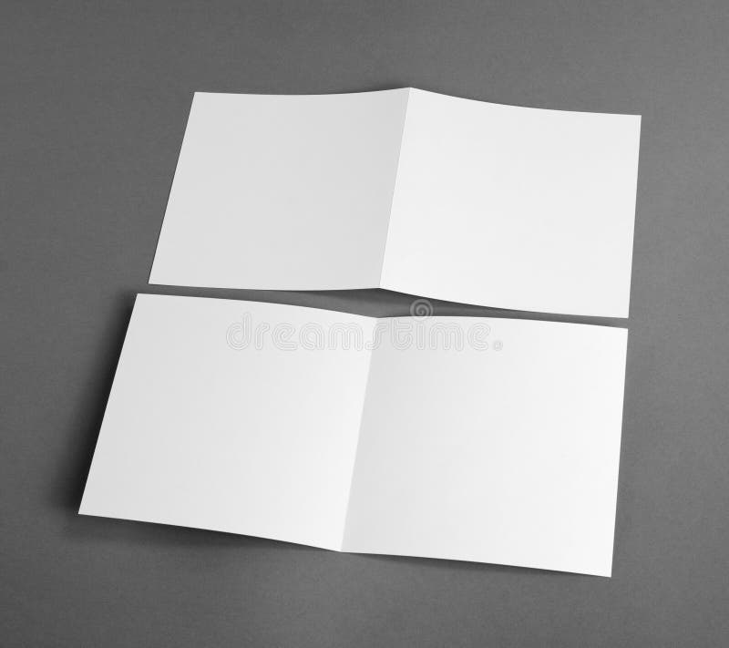 White Empty Cards on Grey To Replace Your Design. Stock Image Image