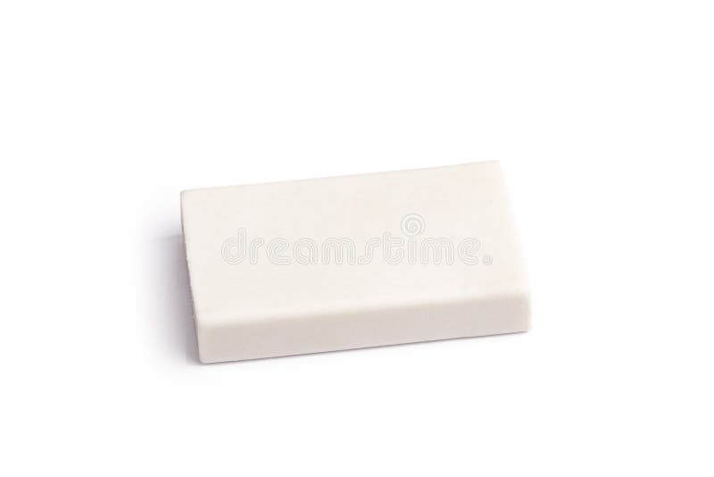 The White Eraser ,scale Sky Colour Sharpner with Wooden Pencil Isolated