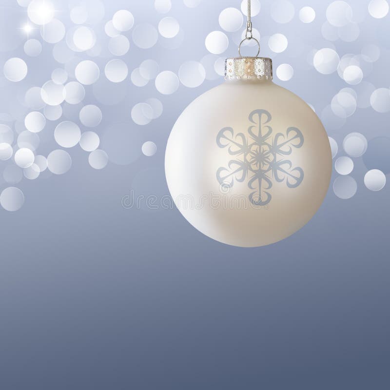 White för prydnad för blå jul för boll elegant grå royaltyfri illustrationer