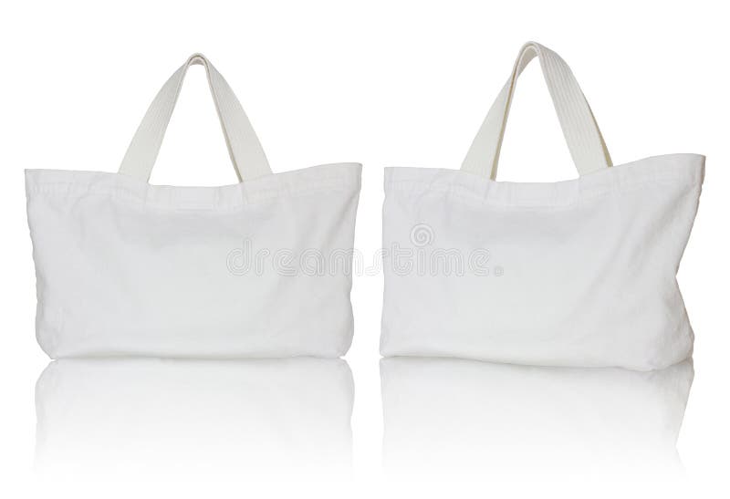 White fabric bag stock image. Image of natural, cotton 46141483