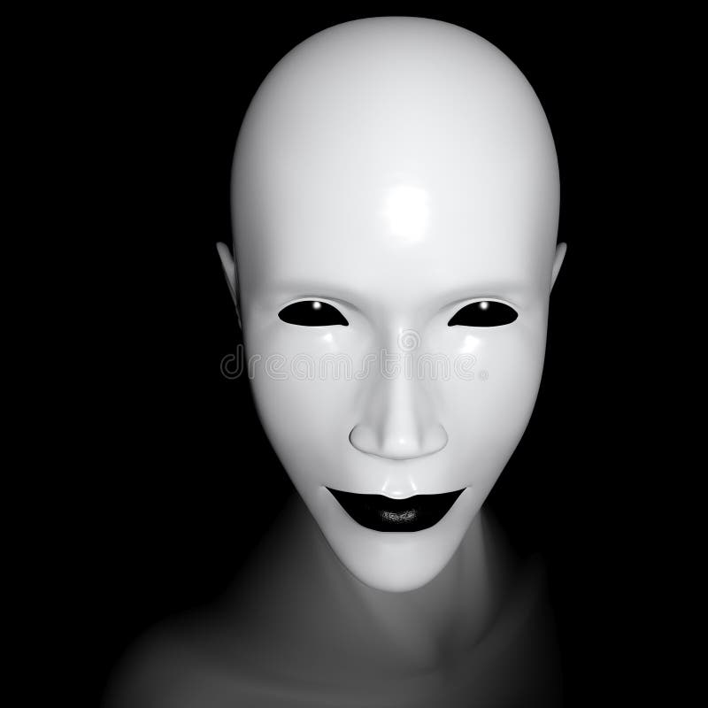 White face stock illustration. Illustration of mannequin 59554671