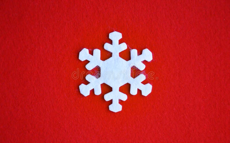 White Polyester Felt Snowflakes for New Year, Christmas Decoration