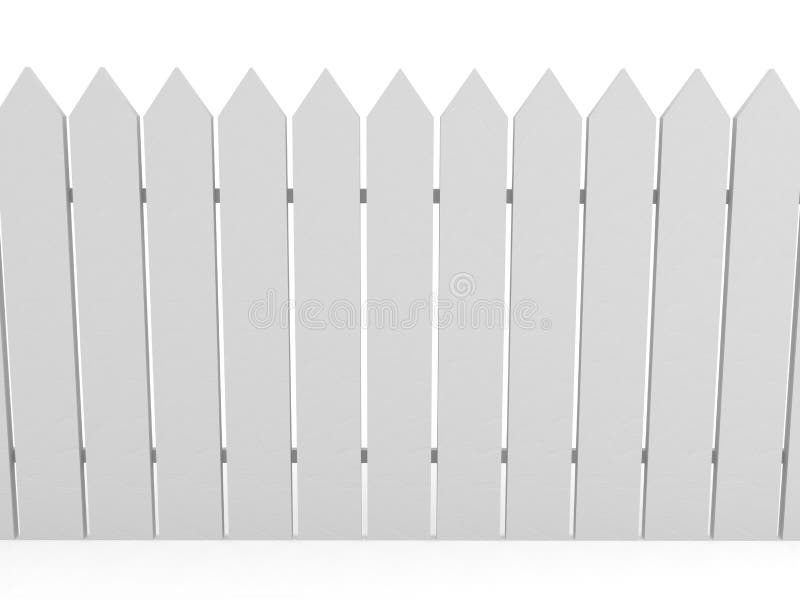 White fence over background