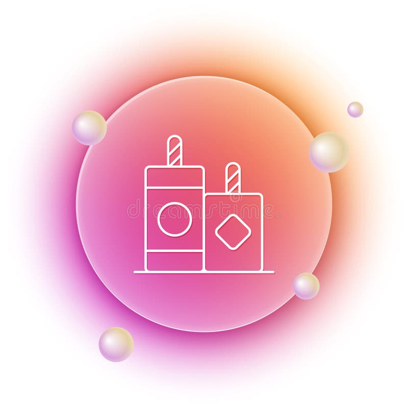 White Firework icon isolated on white background. Concept of fun party. Explosive pyrotechnic symbol. Lighting stock illustration