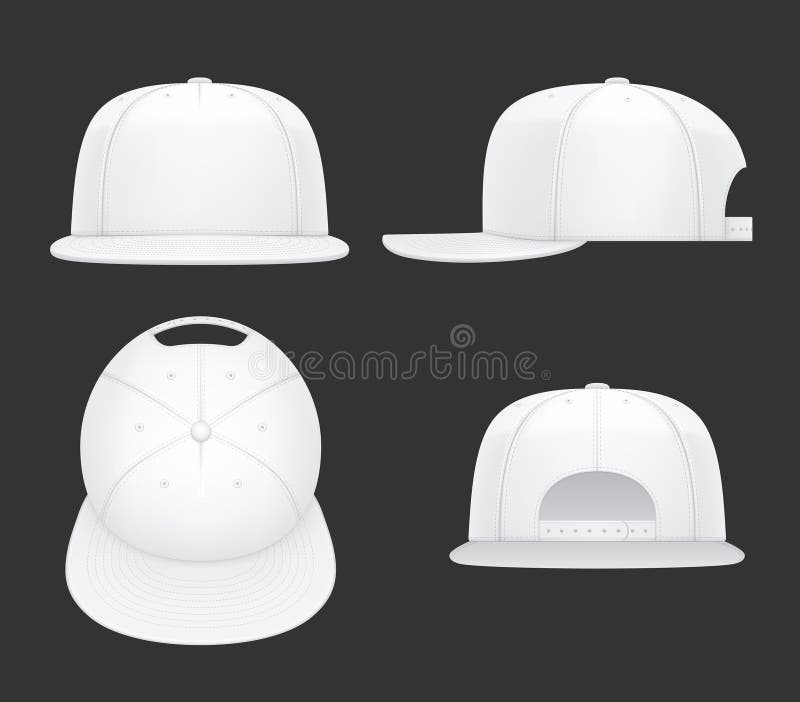 Flat Bill Baseball Hat Stock Illustrations – 29 Flat Bill Baseball Hat