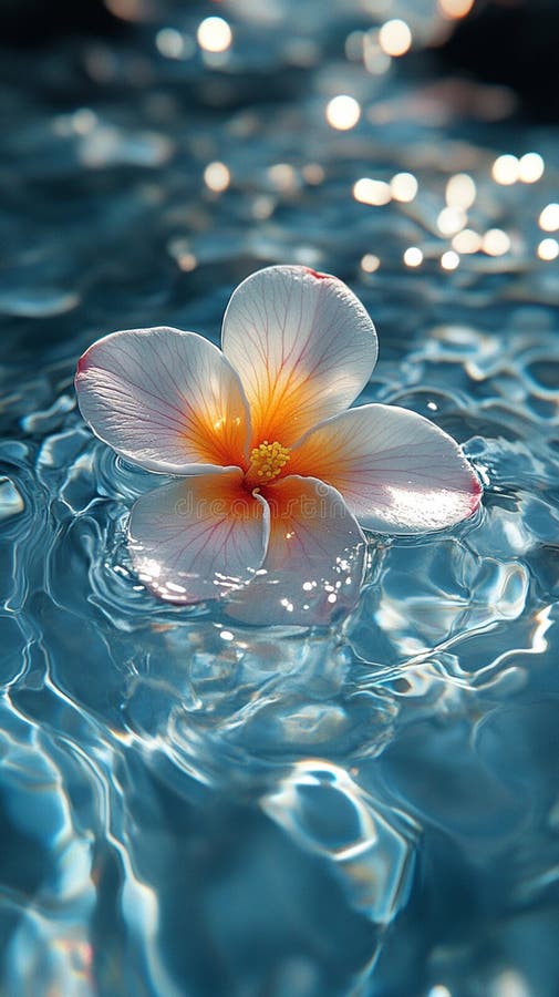 Water: Water Flowers in Water Blue Water: Water Flowers in Water Blue