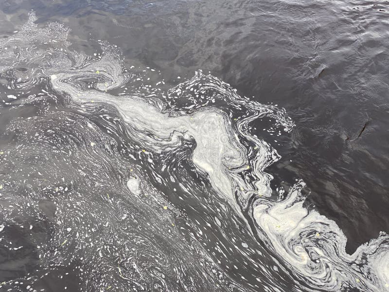 White Foam on the Water Surface Stock Image Image of flowing, foam