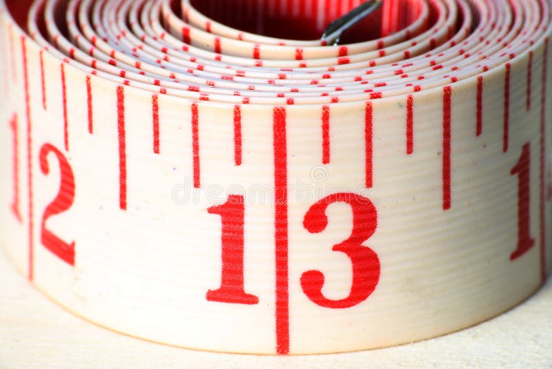Ten Centimeters Of Measuring Tape Stock Image Image Of Isolated