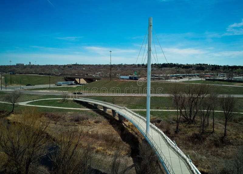 White foot bridge