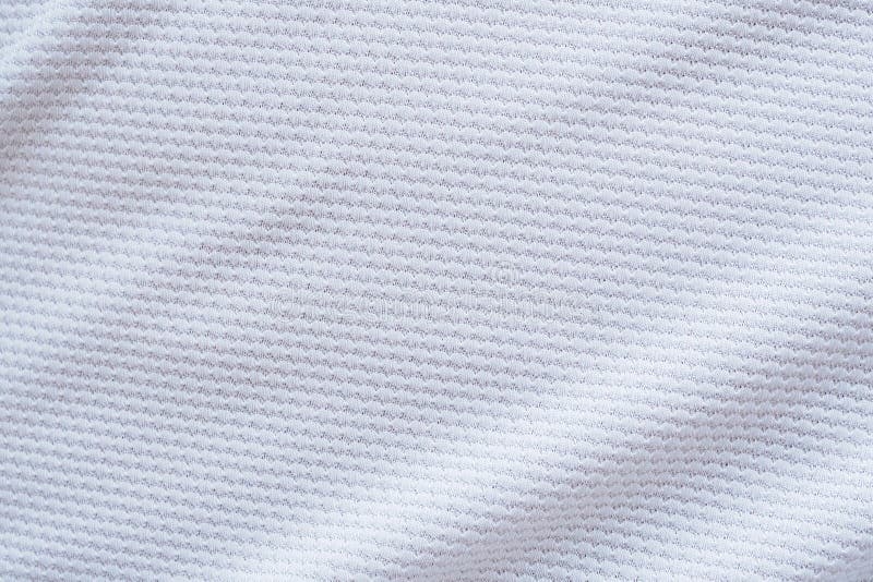 White Football Jersey Clothing Fabric Texture Stock Image - Image of ...