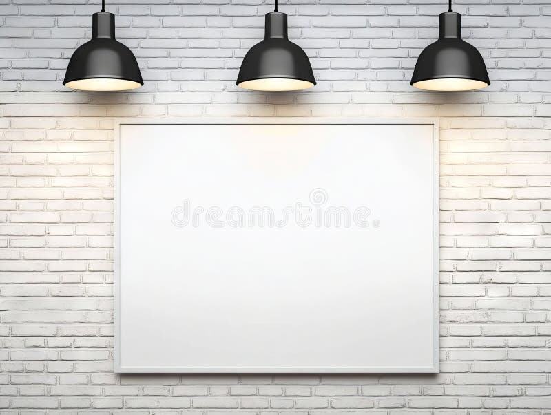 A White Frame Hanging on a