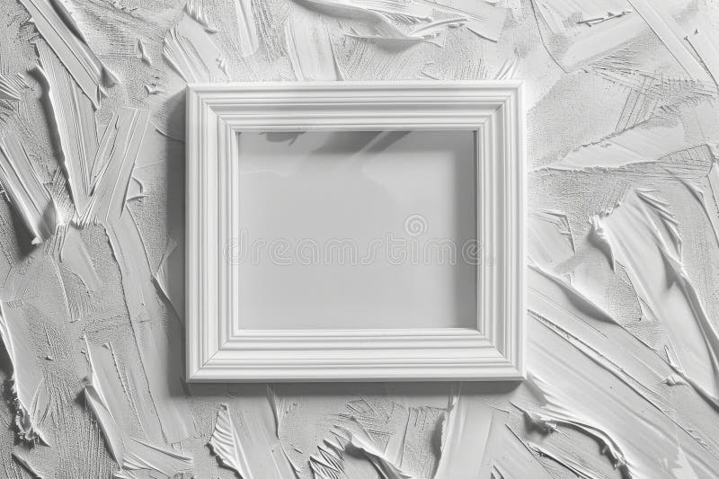 White Frame Texture Background, Realistic Square Frames, White Blank Picture Mockup Template royalty free stock images