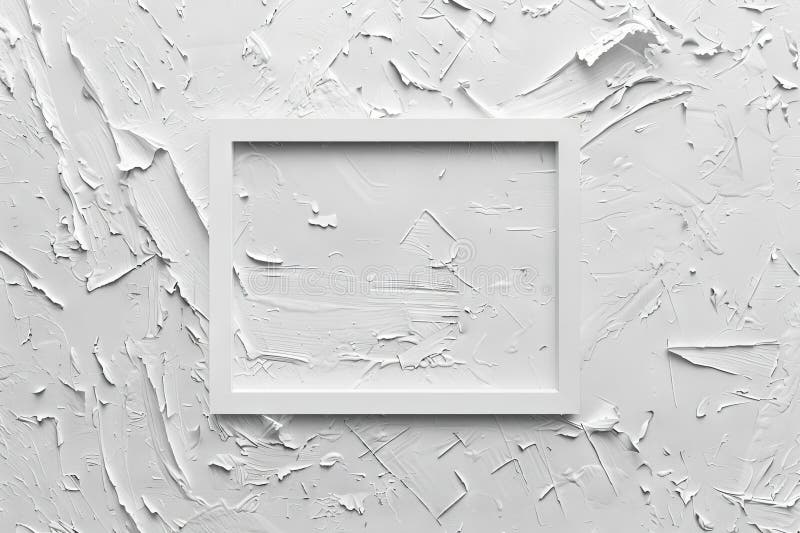 White Frame Texture Background, Realistic Square Frames, White Blank Picture Mockup Template royalty free stock image