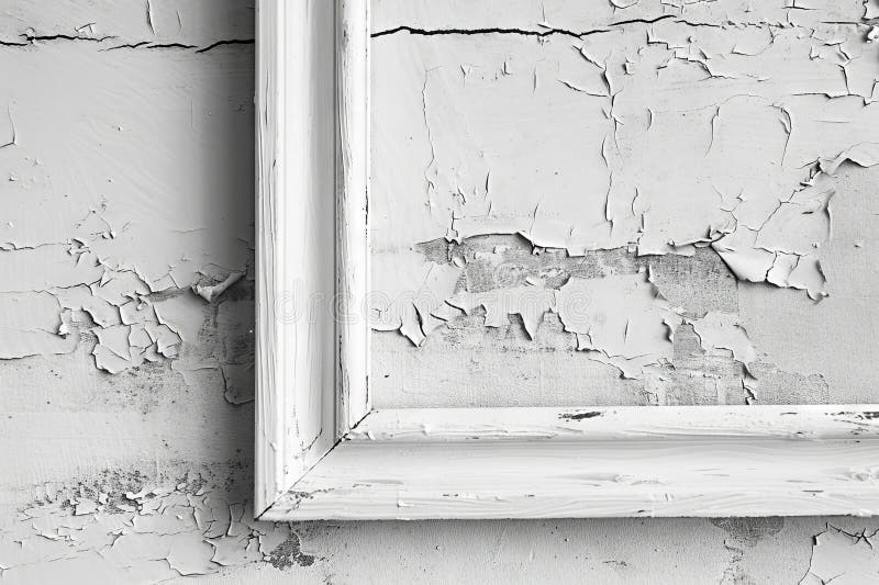 White Frame Texture Background, Realistic Square Frames, White Blank Picture Mockup Template stock image