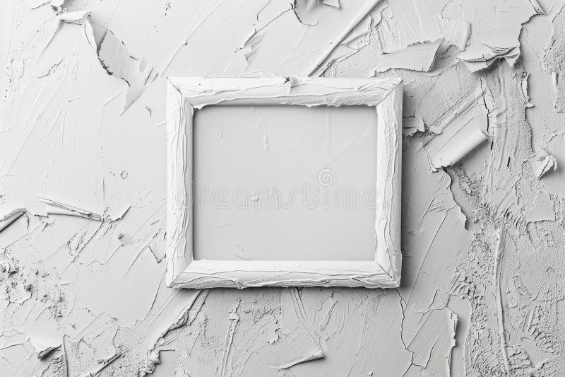 White Frame Texture Background, Realistic Square Frames, White Blank Picture Mockup Template royalty free stock photos