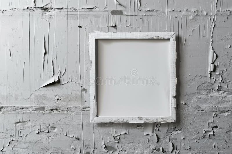 White Frame Texture Background, Realistic Square Frames, White Blank Picture Mockup Template royalty free stock image
