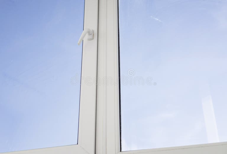 White frame window stock photo. Image of room, house - 318842312