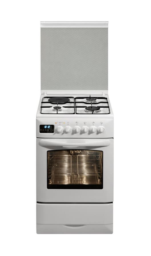 White free standing cooker royalty free stock images