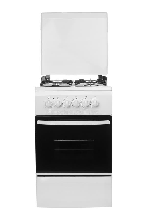 White Gas Stove Isolated on a White Background Stock Image Image of