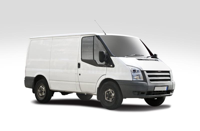 white ford transit