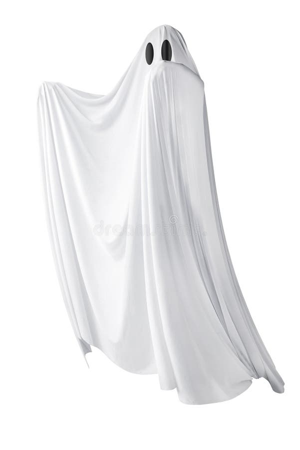 White ghost stock image. Image of costume, phantom, expression - 196268179