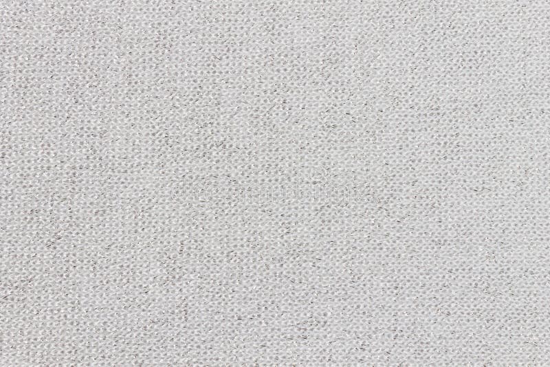 White Glitter Fabric Texture Background Close Up View Stock Photo