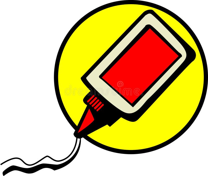 White Glue Vector Illustration Stock Vector - Illustration of utility