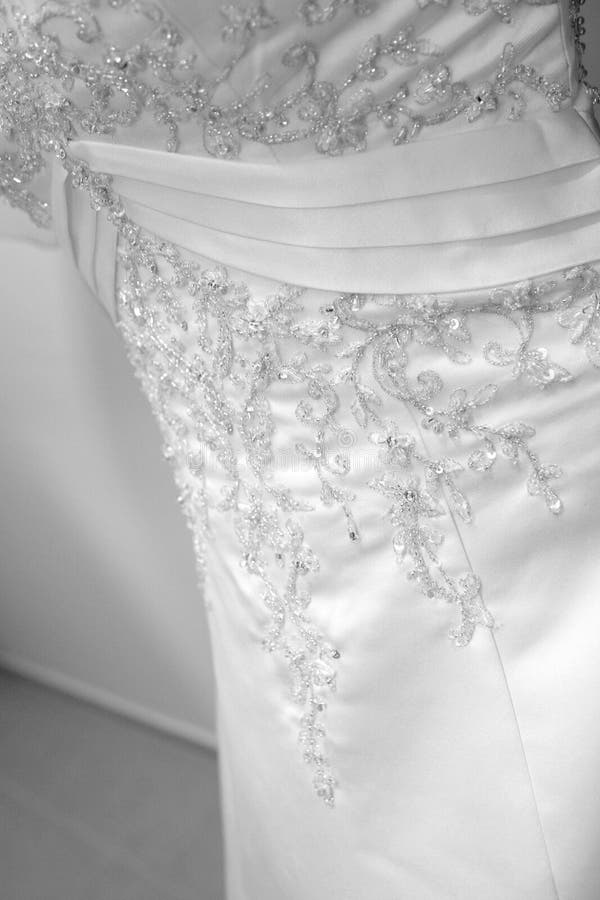 White gown stock image. Image of closeup, bride, back 12801621