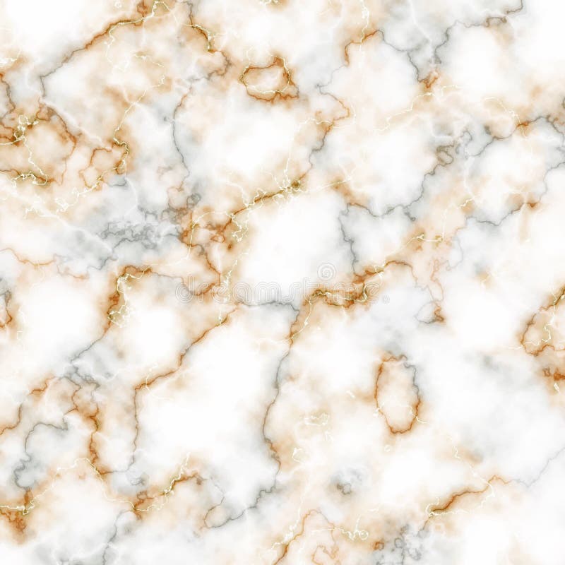 White, gray and golden marble texture. Vector background stock illustration