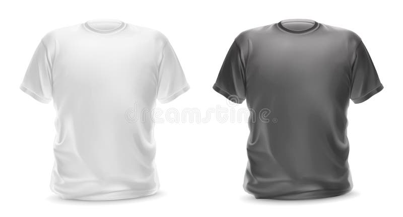 White and gray t-shirts royalty free illustration