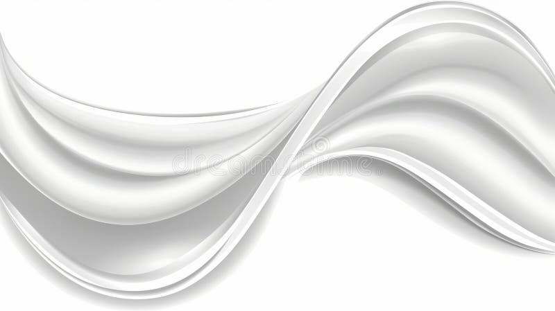 White and Grey Abstract Wavy Background A Dynamic and Elegant Design Element for Modern Projects stock illustration