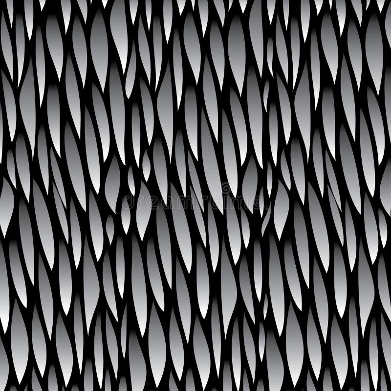 White Grey Leaf Pattern Background Stock Vector Illustration of